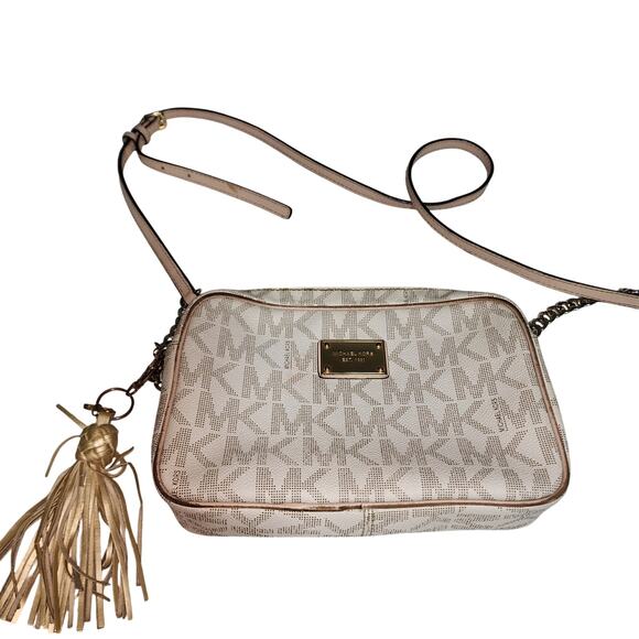 Michael Kors Handbags - MICHAEL KORS GUC LORA CROSSBODY BAG WITH TASSEL